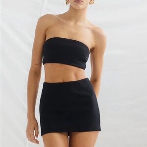 SNDYS Molly King Black Skirt Set, XS